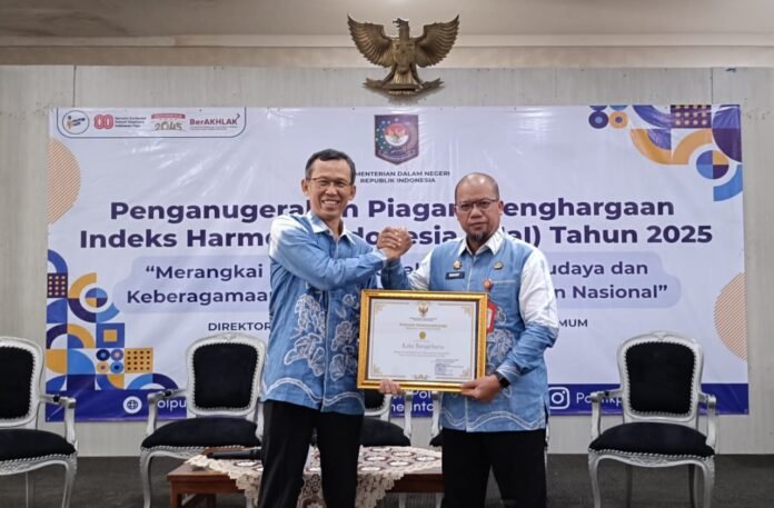 Banjarbaru Raih Penghargaan Indeks Harmoni Indonesia (IHai) 2025
